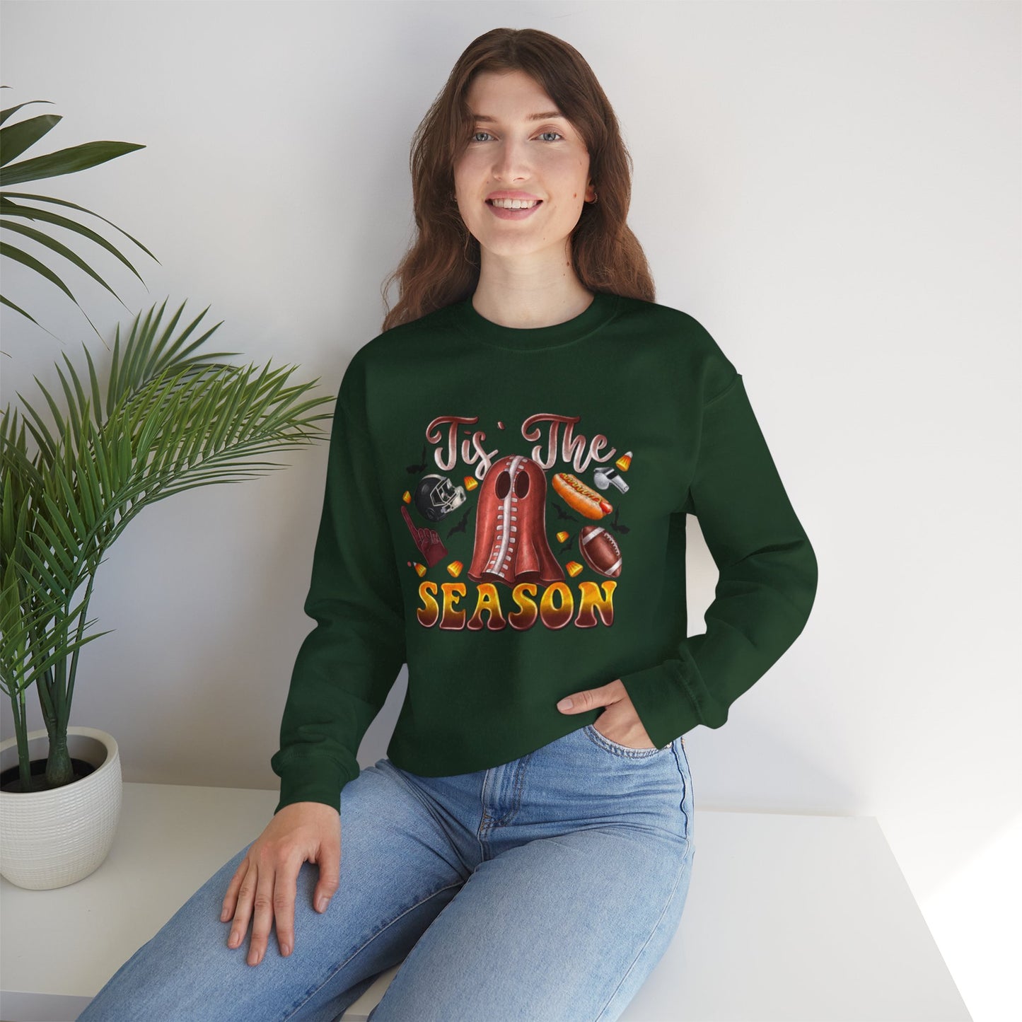 Tis The Season Womens Fall Festive Unisex Crewneck Sweatshirt