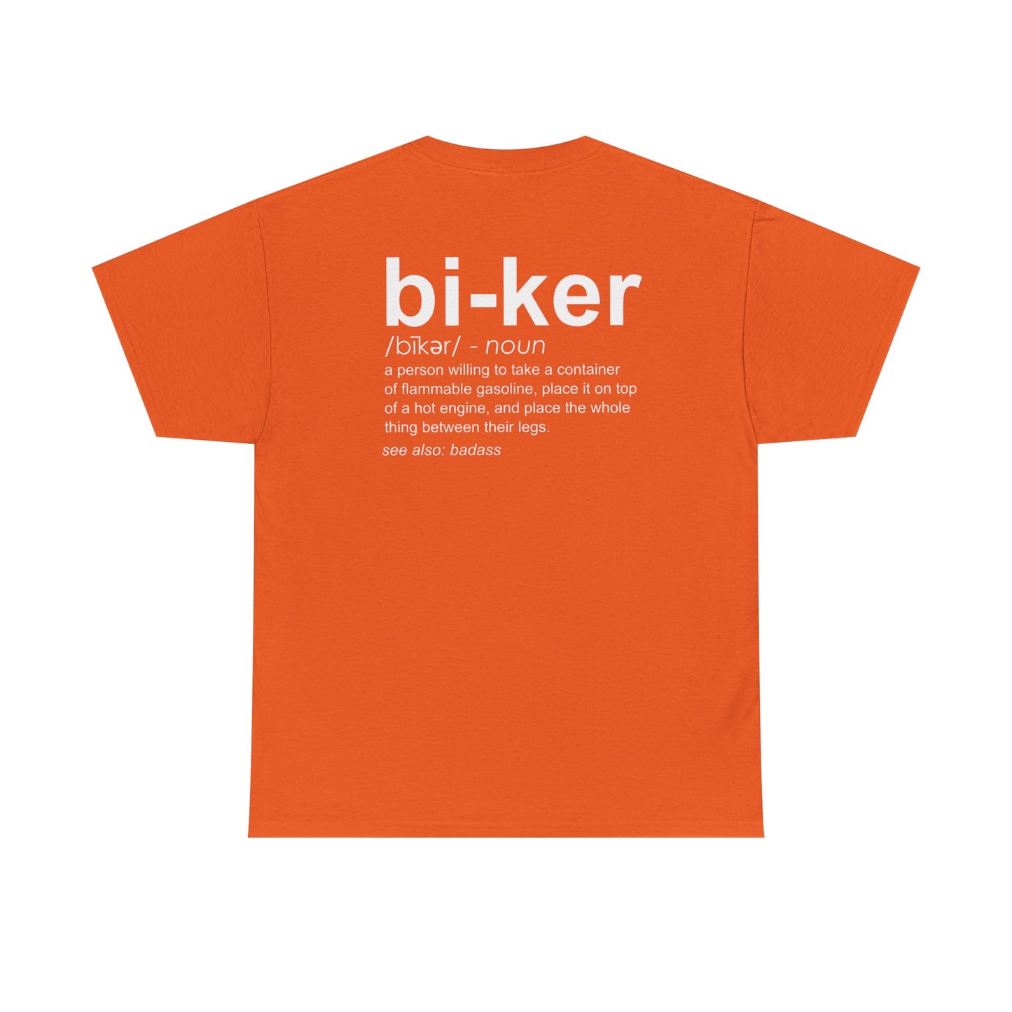 Biker Definition Short Sleeve Tee, Unisex Heavy Cotton T-Shirt
