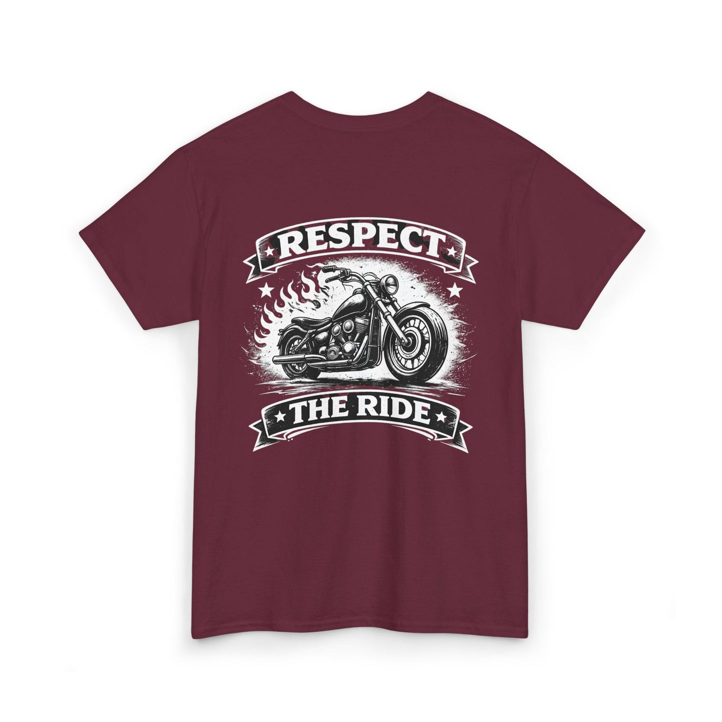 Respect The Ride Motorcycle T‑Shirt — Biker Vintage Chopper Tee