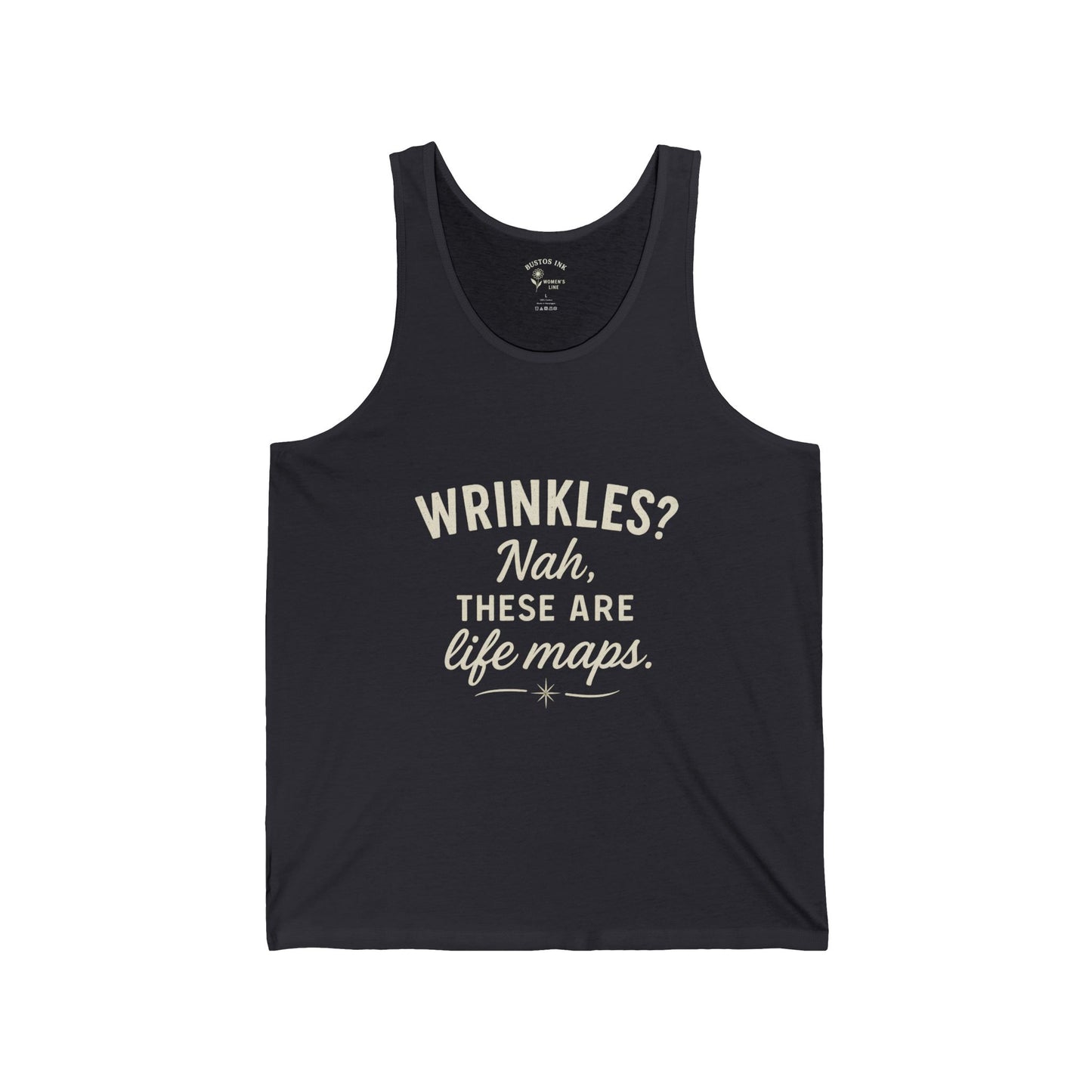 Life Maps Unisex Jersey Tank | Trendy Summer Top, Gift for Friends, Motivational Workout Shirt, Funny Quote Tee, Casual Summer Wear