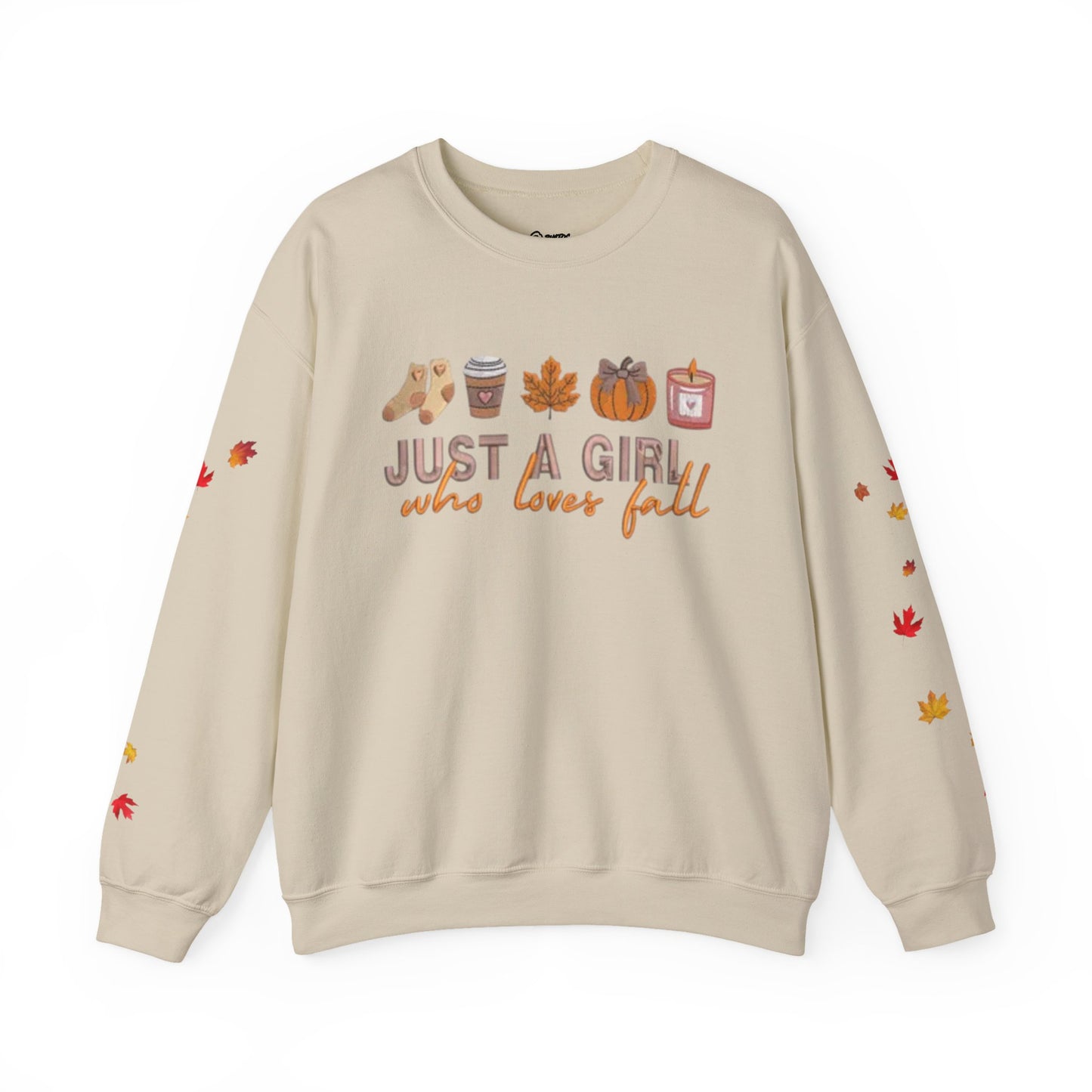 Cozy Fall Sweatshirt, Just a Girl Who Loves Fall, Comfy Crewneck Sweatshirt