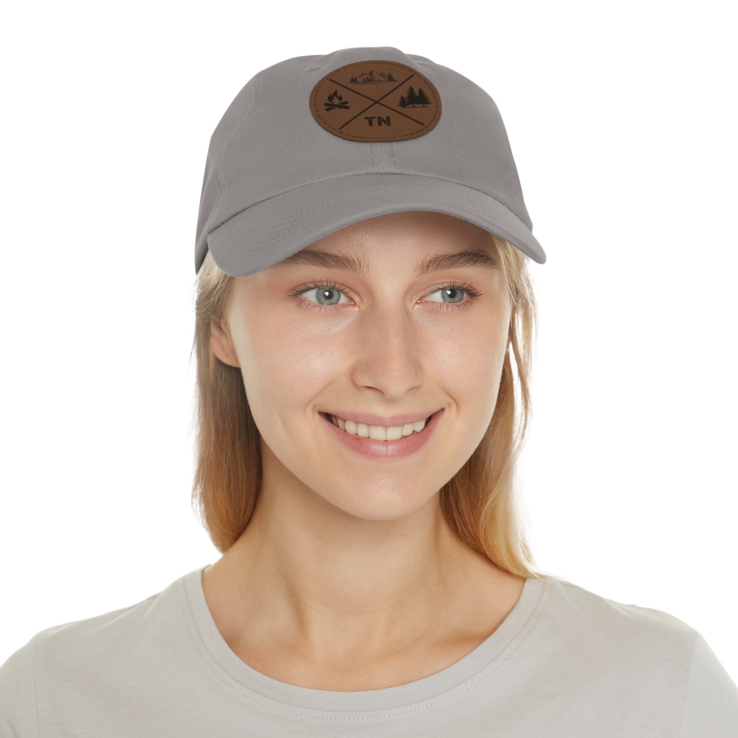 Hat with Leather Tennessee Outdoors Patch