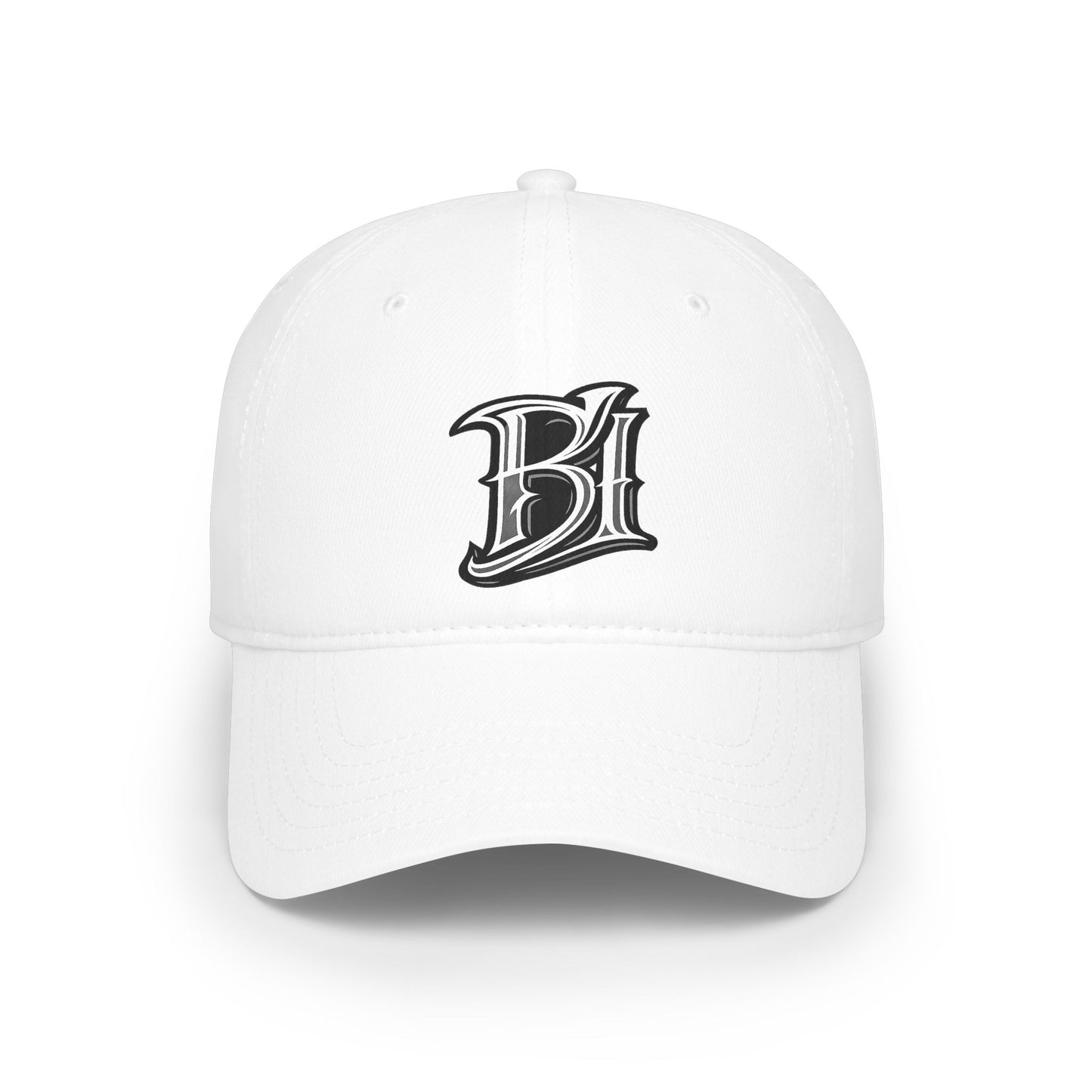Embroidered 'B1' Low‑Profile Baseball Cap – Vintage Script Logo Hat