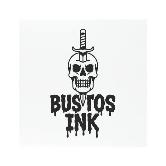 Bustos Ink Skull Car Magnet