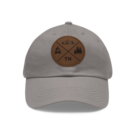 Hat with Leather Tennessee Outdoors Patch