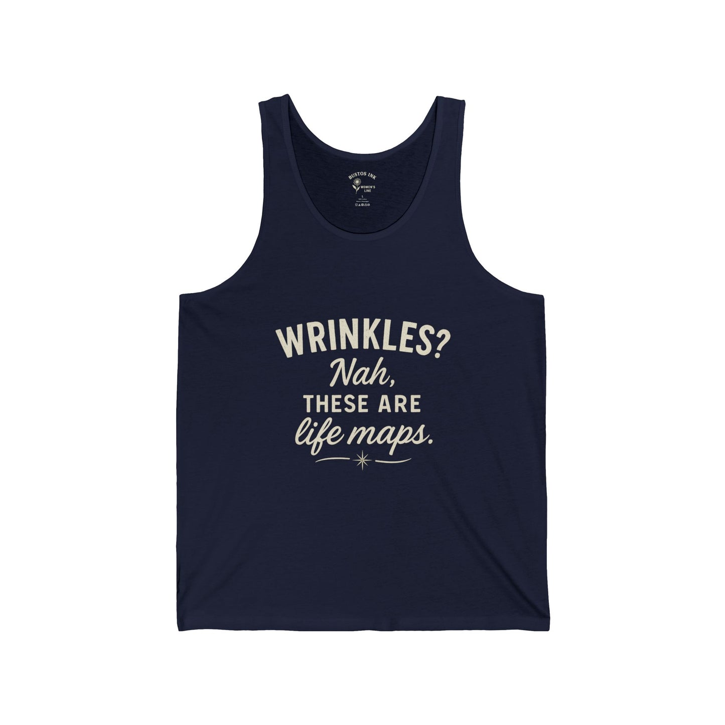 Life Maps Unisex Jersey Tank | Trendy Summer Top, Gift for Friends, Motivational Workout Shirt, Funny Quote Tee, Casual Summer Wear