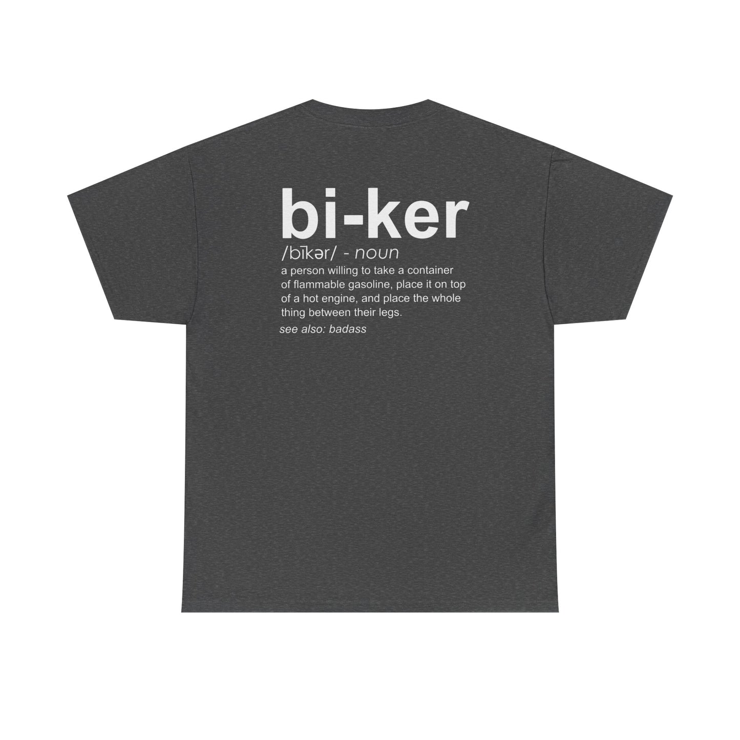 Biker Definition Short Sleeve Tee, Unisex Heavy Cotton T-Shirt