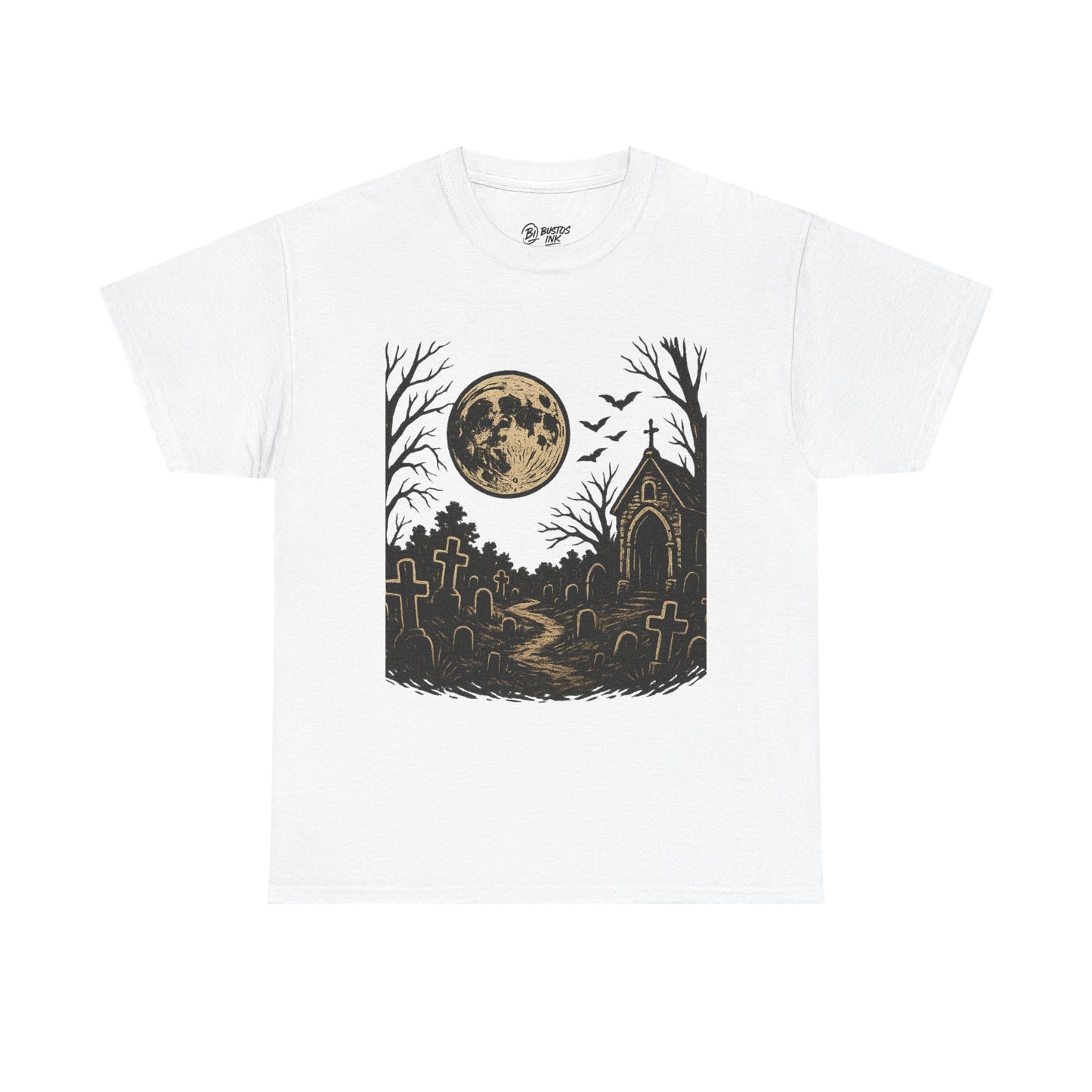 Spooky Moonlight Unisex Tee - Halloween Apparel, Graphic T-Shirt, Gothic Style, Fall Wardrobe, Casual Outfit