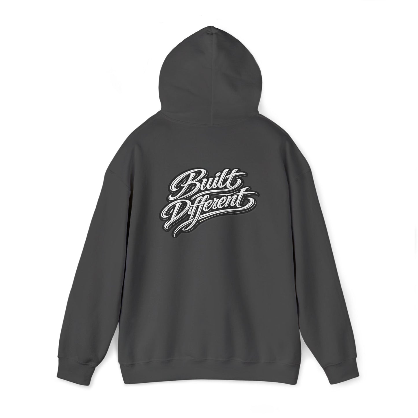 Built Different Hoodie — Vintage Script Logo Pullover