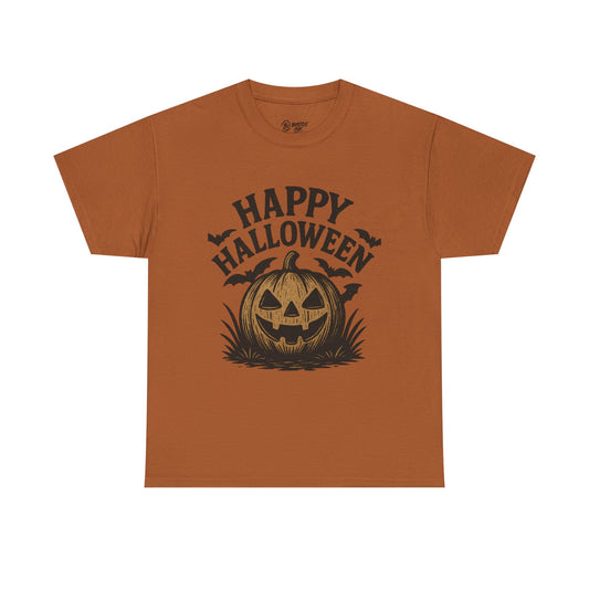 Halloween Pumpkin Unisex Cotton Tee, Fall Fashion, Spooky Shirt, Holiday Apparel, Casual Wear, Halloween Party Top