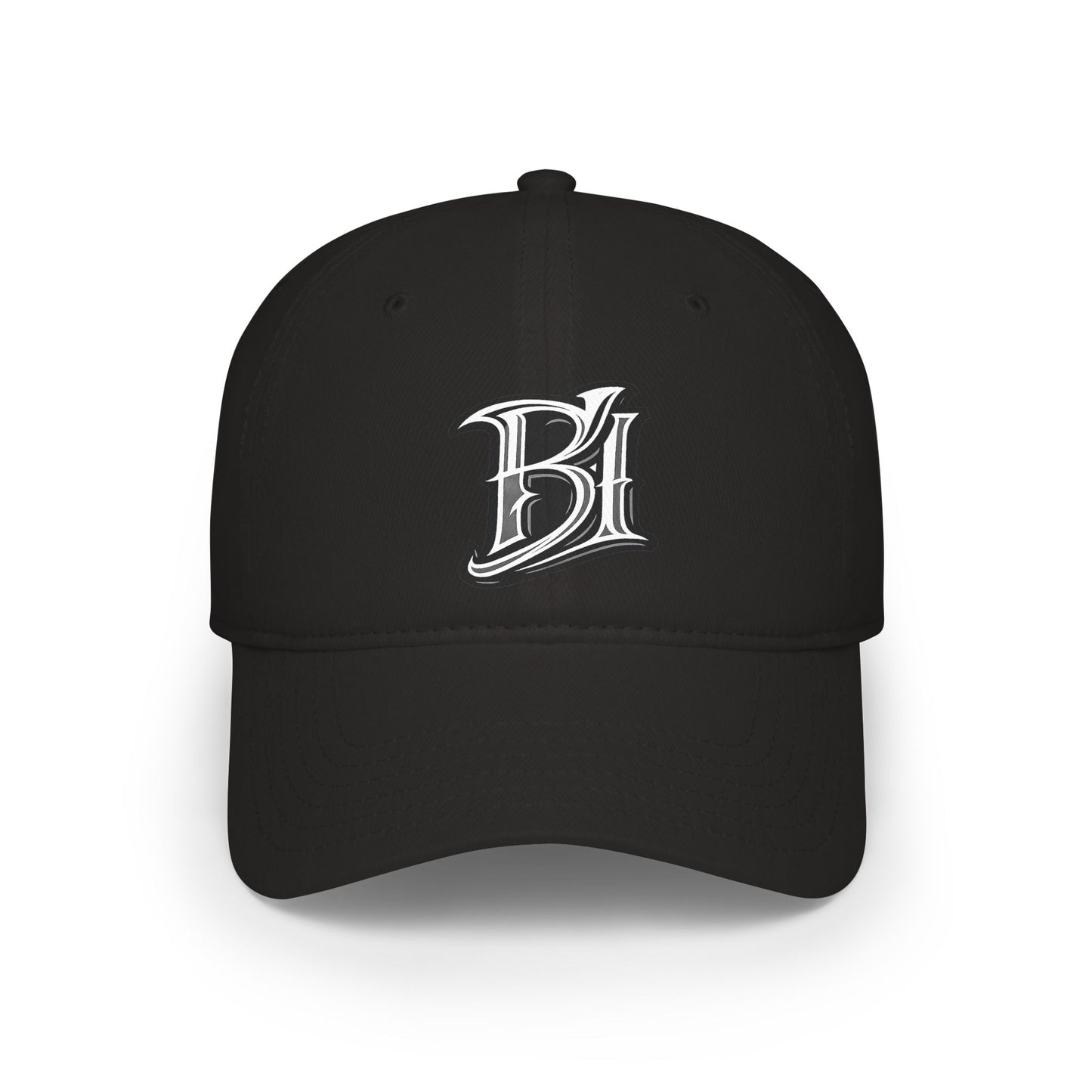 Embroidered 'B1' Low‑Profile Baseball Cap – Vintage Script Logo Hat