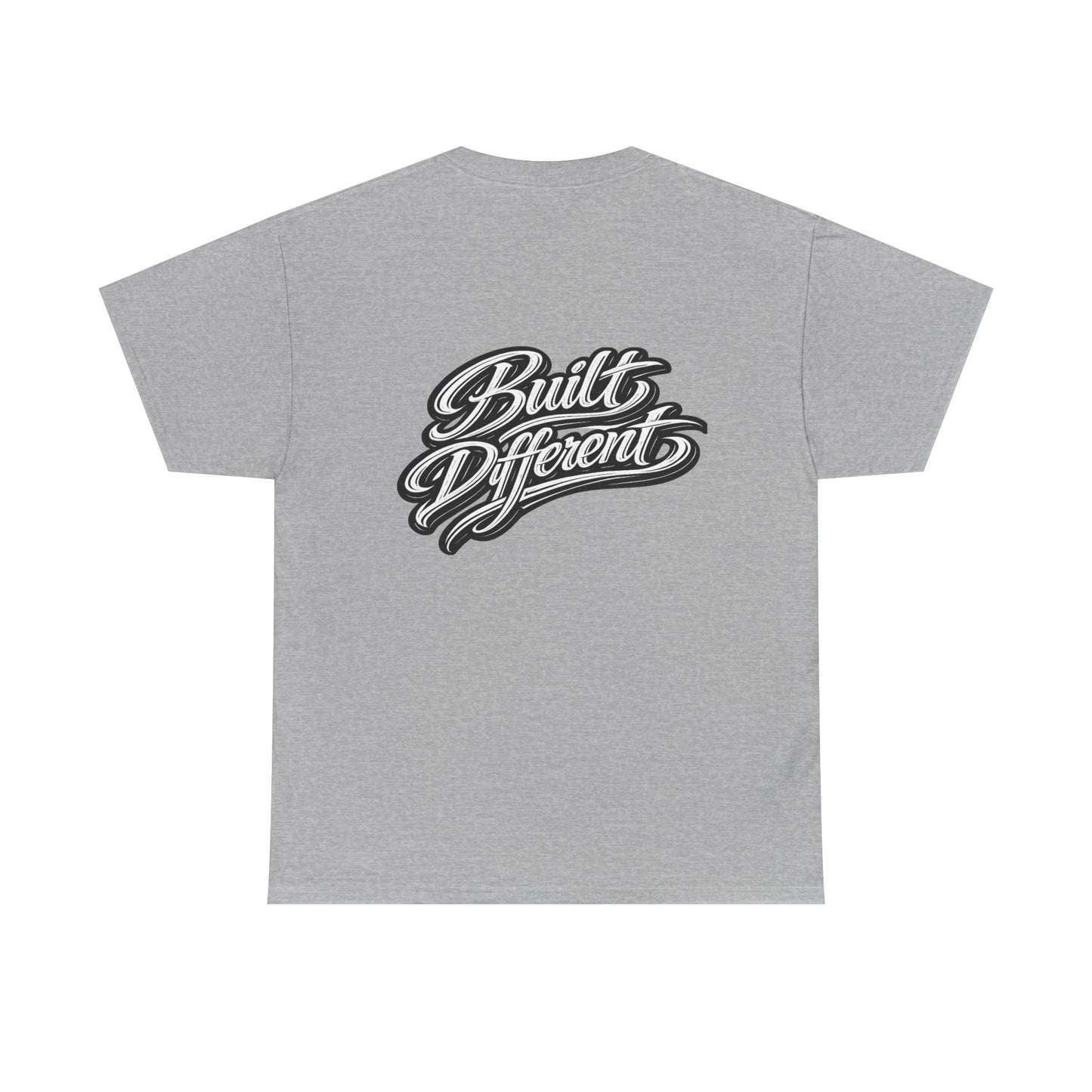 Built Different Tee — Graphic Motivational Crewneck T‑Shirt