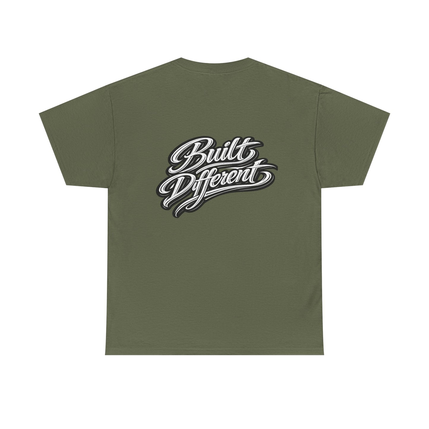 Built Different Tee — Graphic Motivational Crewneck T‑Shirt