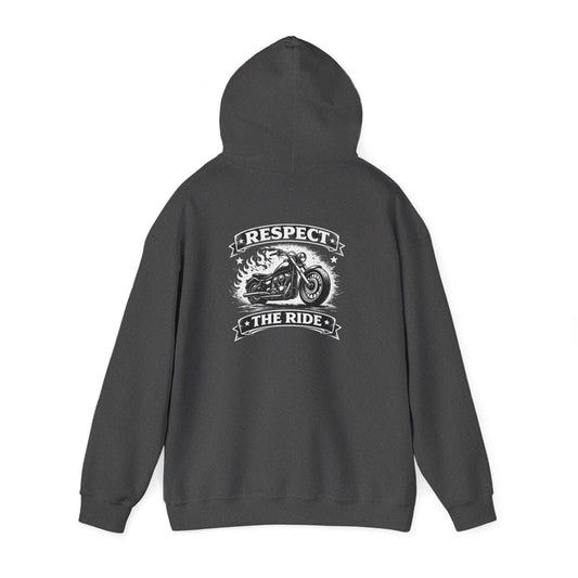 Respect The Ride Hoodie — Vintage Motorcycle Biker Pullover