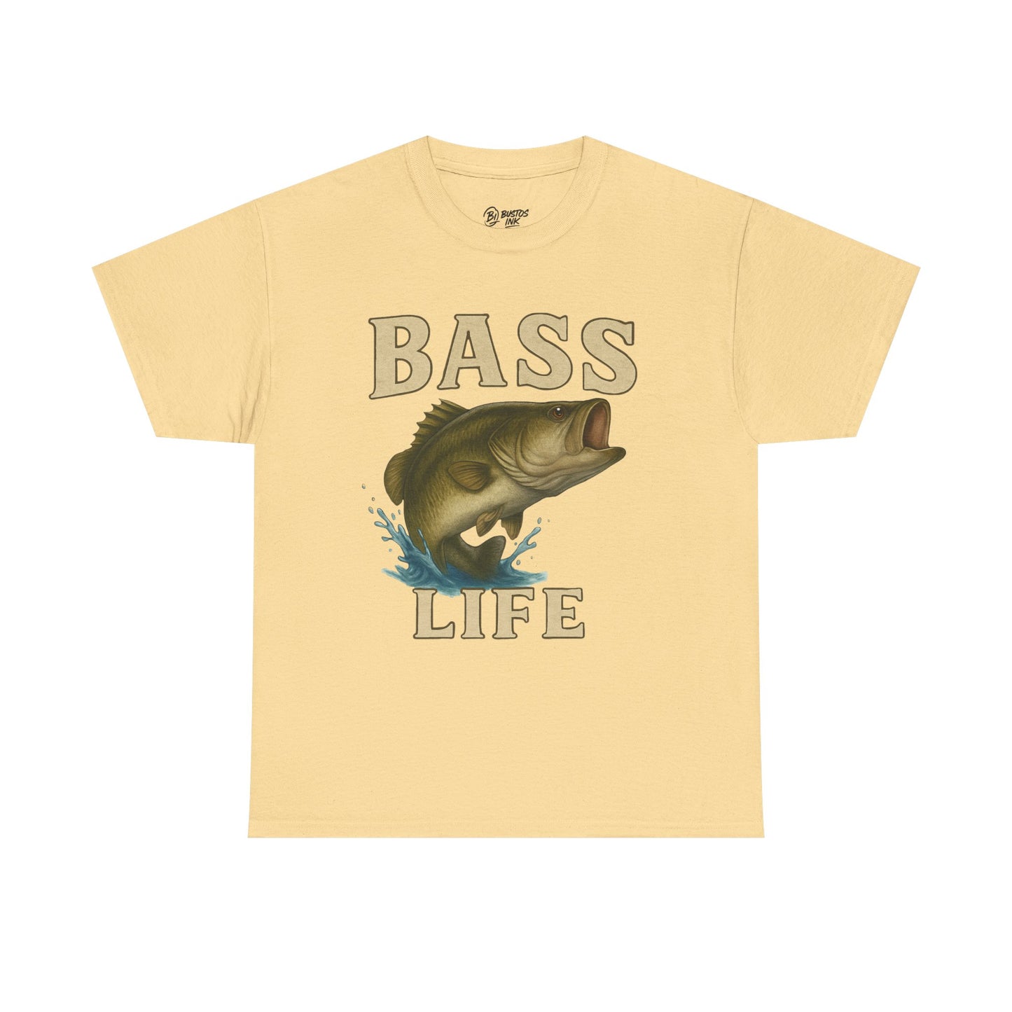 Bass Life Fishing Tee, Unisex Cotton Shirt, Outdoor Enthusiast Gift, Angler Apparel, Casual Summer Top, Fishing Event Shirt