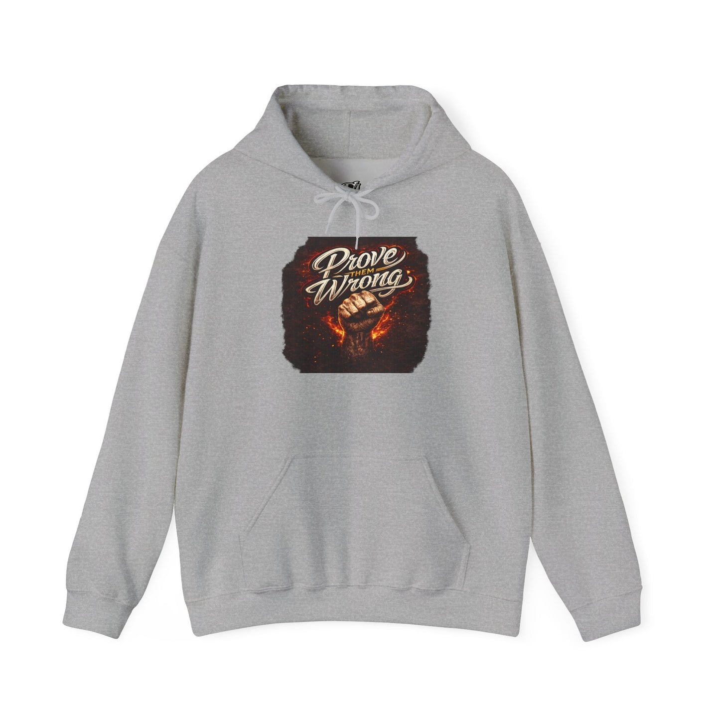 Prove them Wrong Hoodie — Motivational Vintage Fire Graphic Sweatshirt