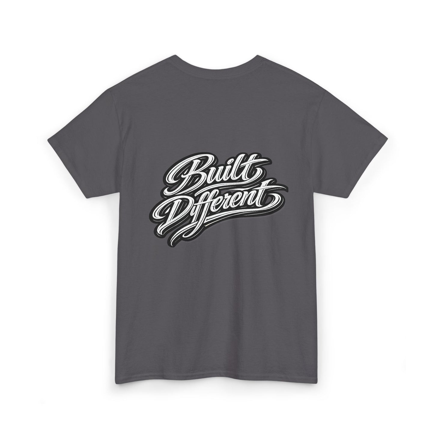 Built Different Tee — Graphic Motivational Crewneck T‑Shirt