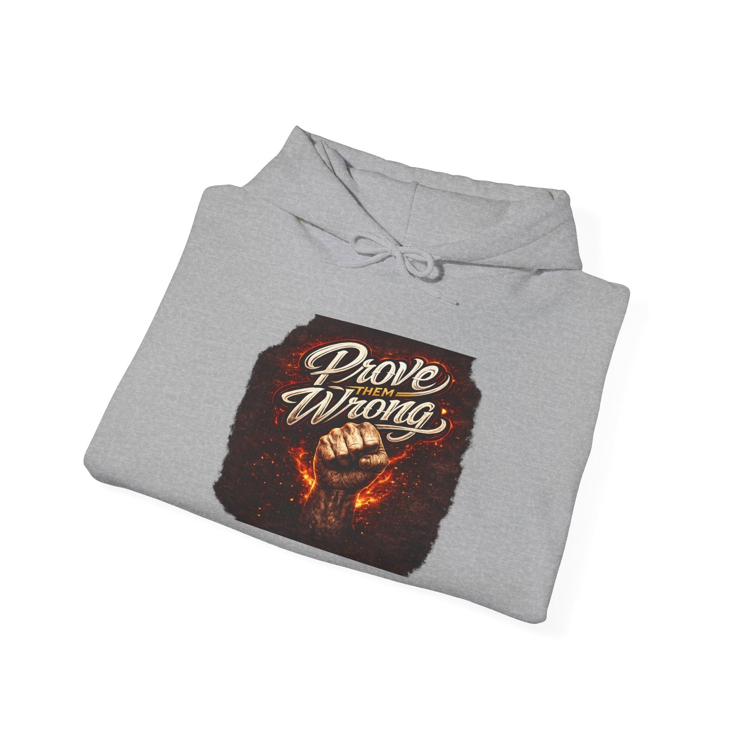 Prove them Wrong Hoodie — Motivational Vintage Fire Graphic Sweatshirt