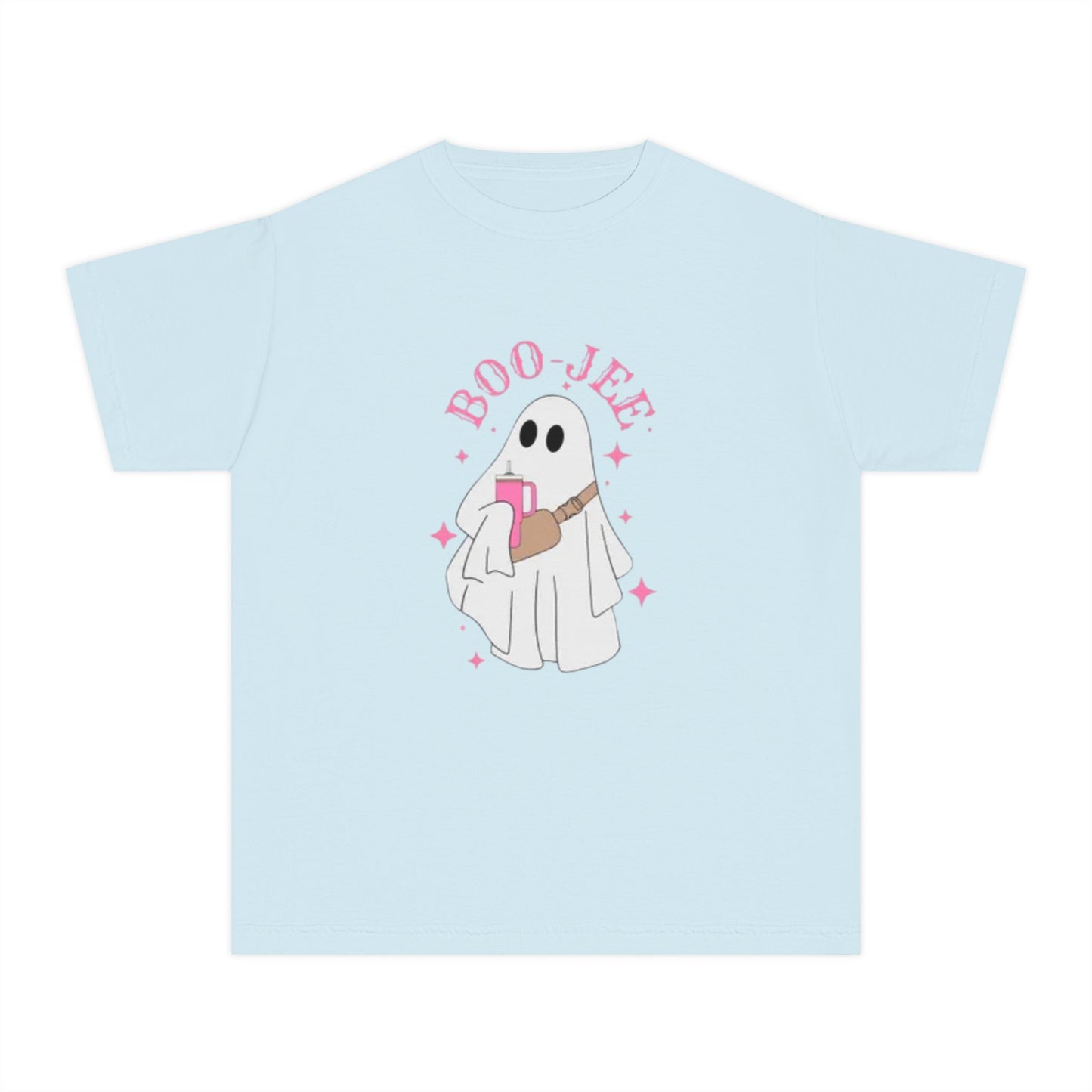 Boo Jee Ghost Youth Midweight Tee-Halloween Shirt