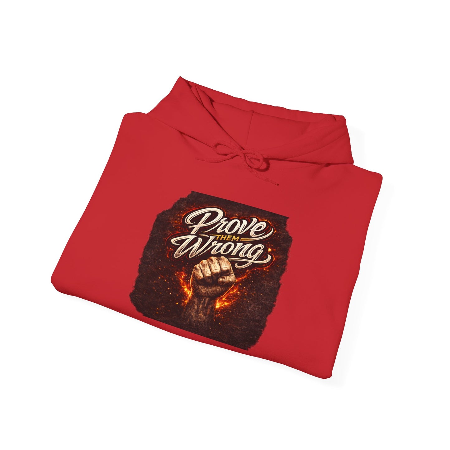Prove them Wrong Hoodie — Motivational Vintage Fire Graphic Sweatshirt