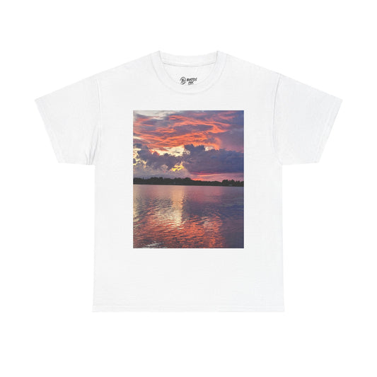 Serene Sunset Unisex Tee | Nature Lovers Shirt, Gift for Friends, Casual Wear, Outdoor Adventures, Summer Vibes