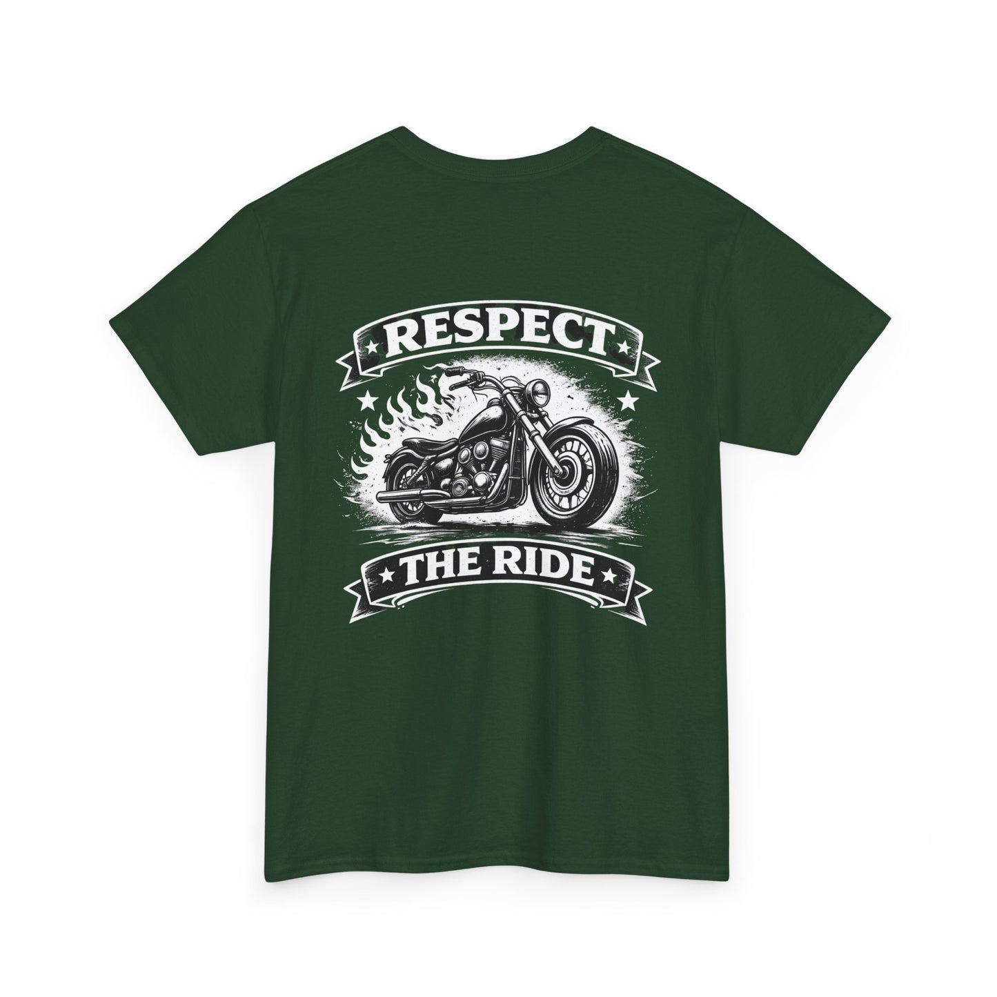 Respect The Ride Motorcycle T‑Shirt — Biker Vintage Chopper Tee