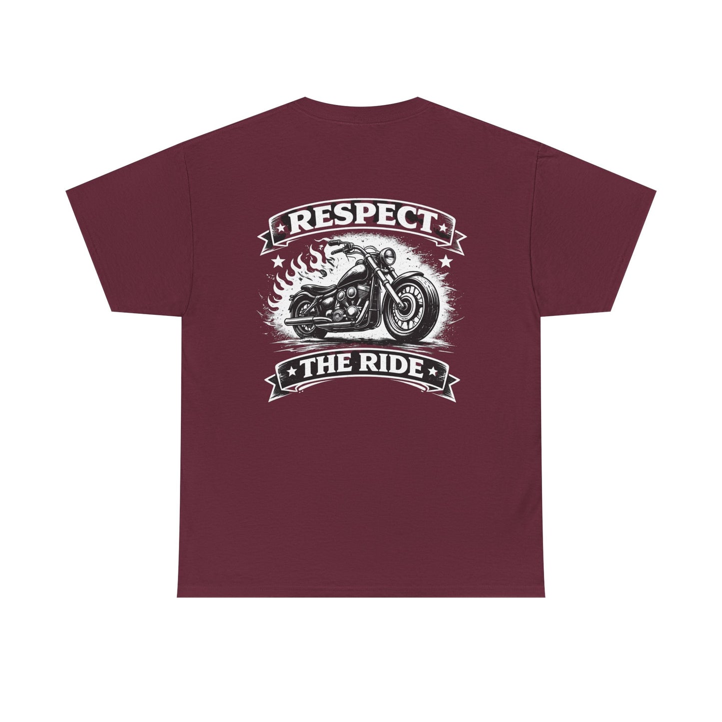 Respect The Ride Motorcycle T‑Shirt — Biker Vintage Chopper Tee