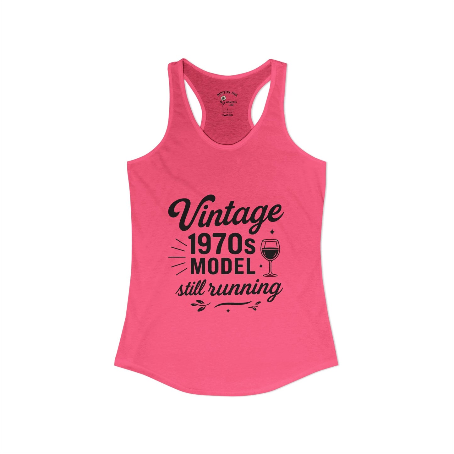 Women's "Vintage 70's Model Still Running" -  Racerback Tank