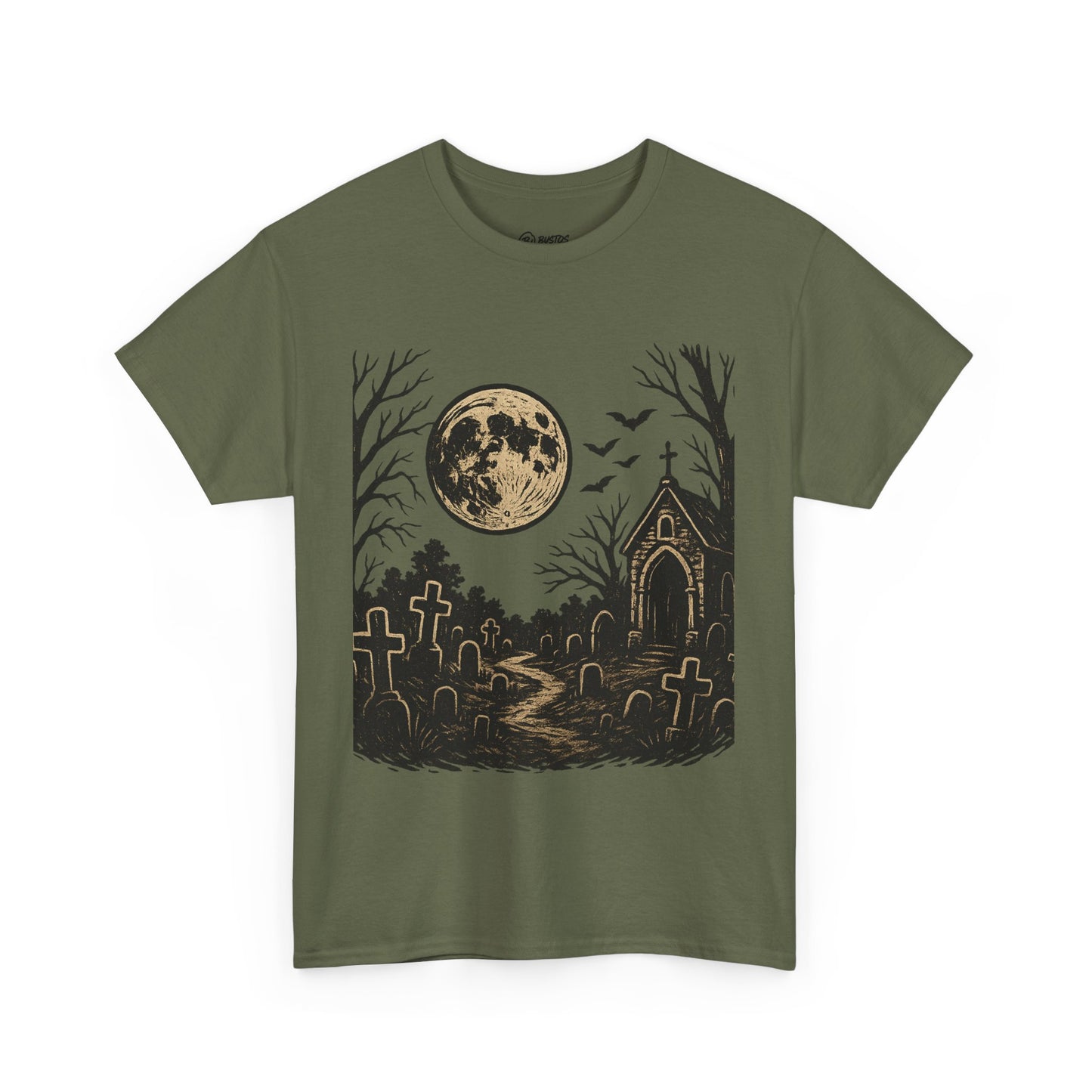 Spooky Moonlight Unisex Tee - Halloween Apparel, Graphic T-Shirt, Gothic Style, Fall Wardrobe, Casual Outfit