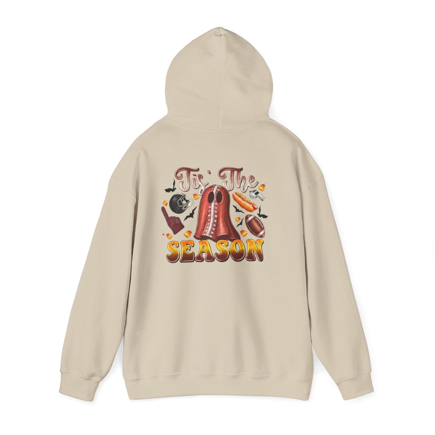 Festive Hooded Sweatshirt - Tis The Season, Unisex Apparel, Holiday Gift, Cozy Wear, Winter Style, Comfortable Hoodie