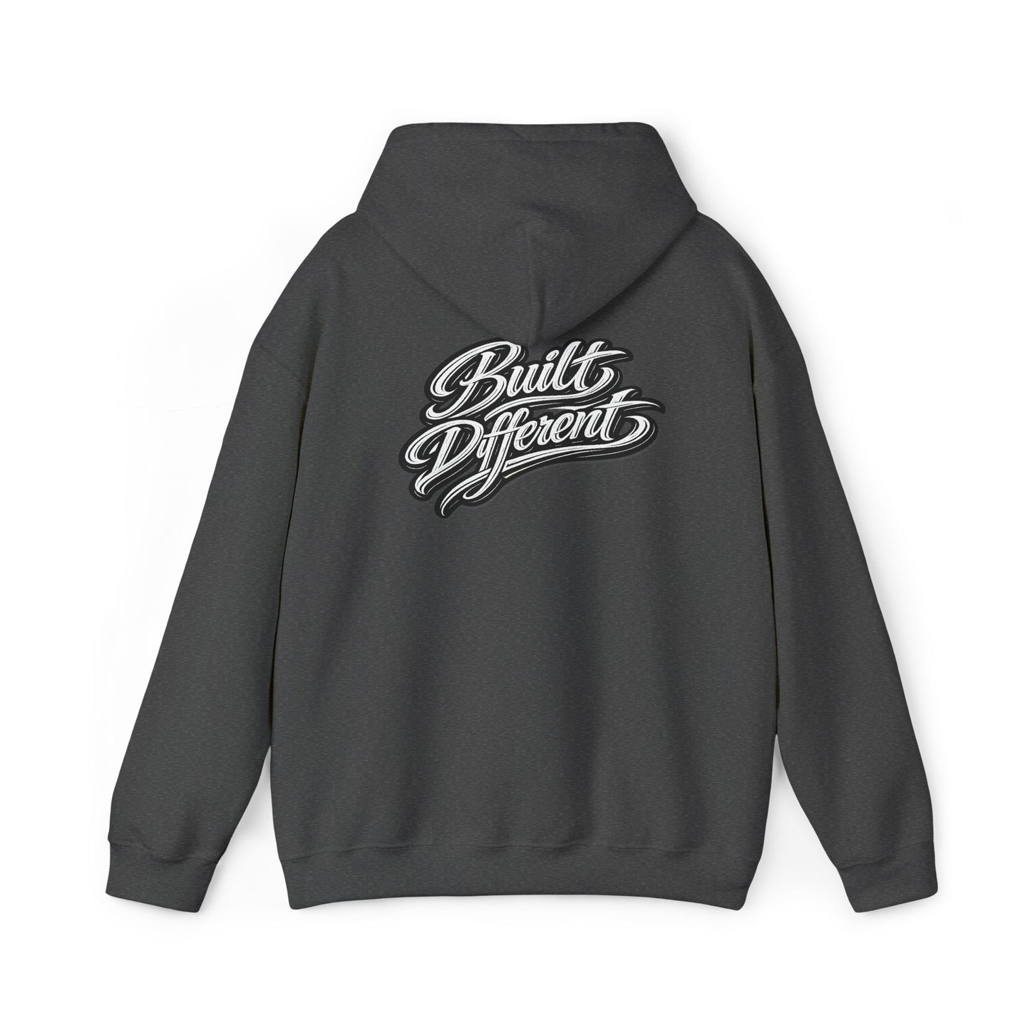 Built Different Hoodie — Vintage Script Logo Pullover
