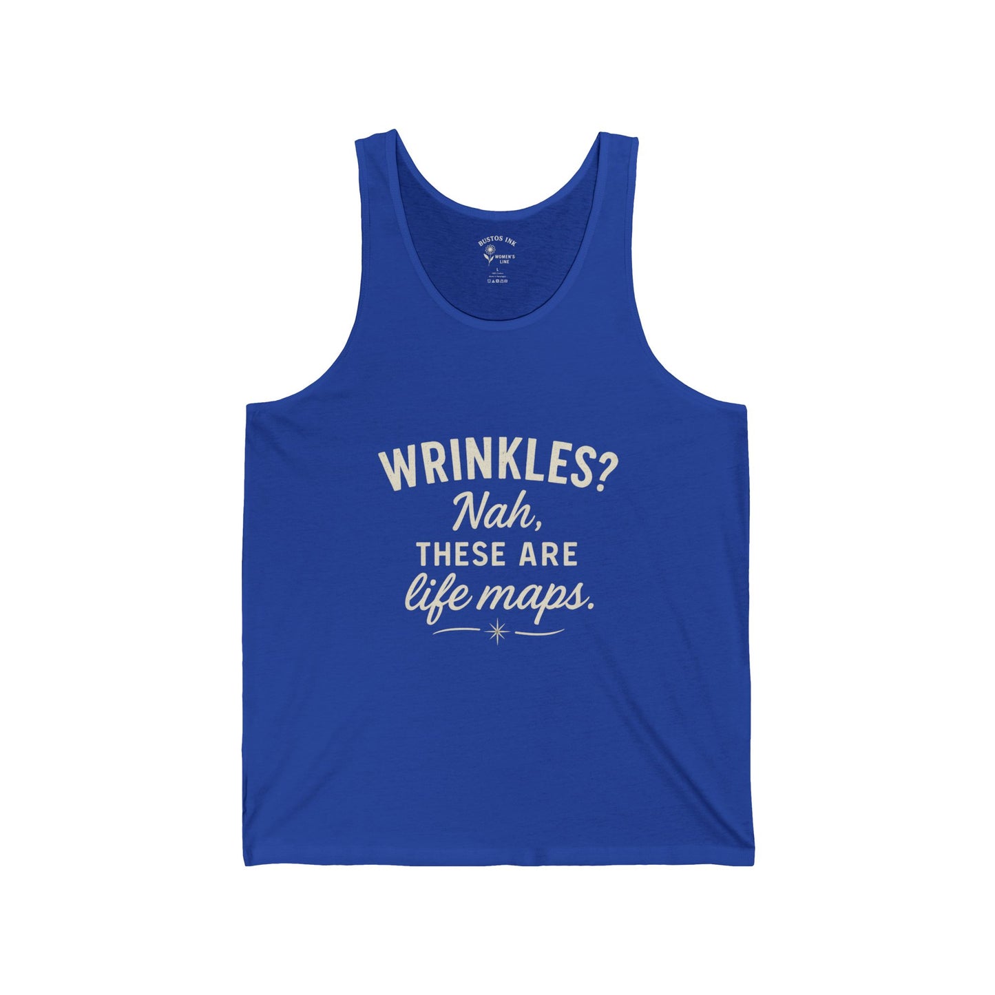 Life Maps Unisex Jersey Tank | Trendy Summer Top, Gift for Friends, Motivational Workout Shirt, Funny Quote Tee, Casual Summer Wear