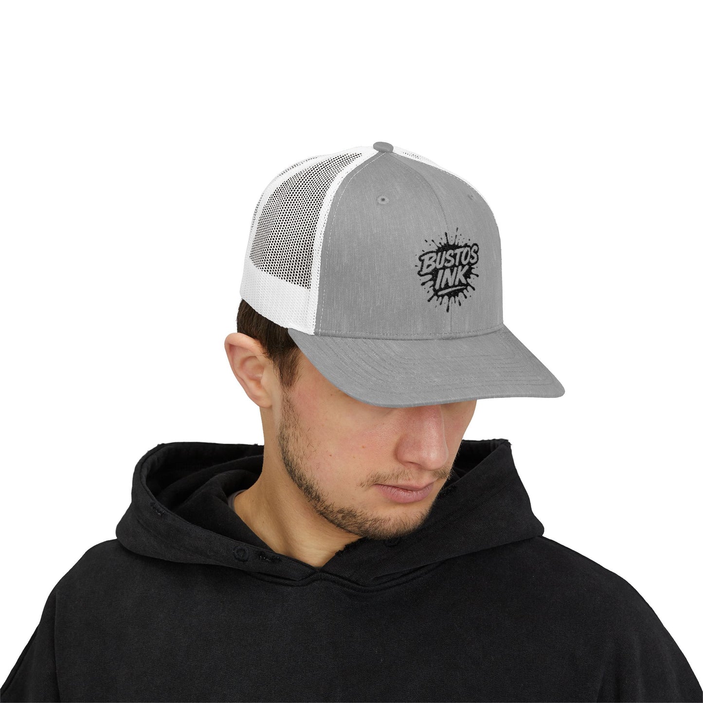 Bustos Ink Graphic Snapback Trucker Cap