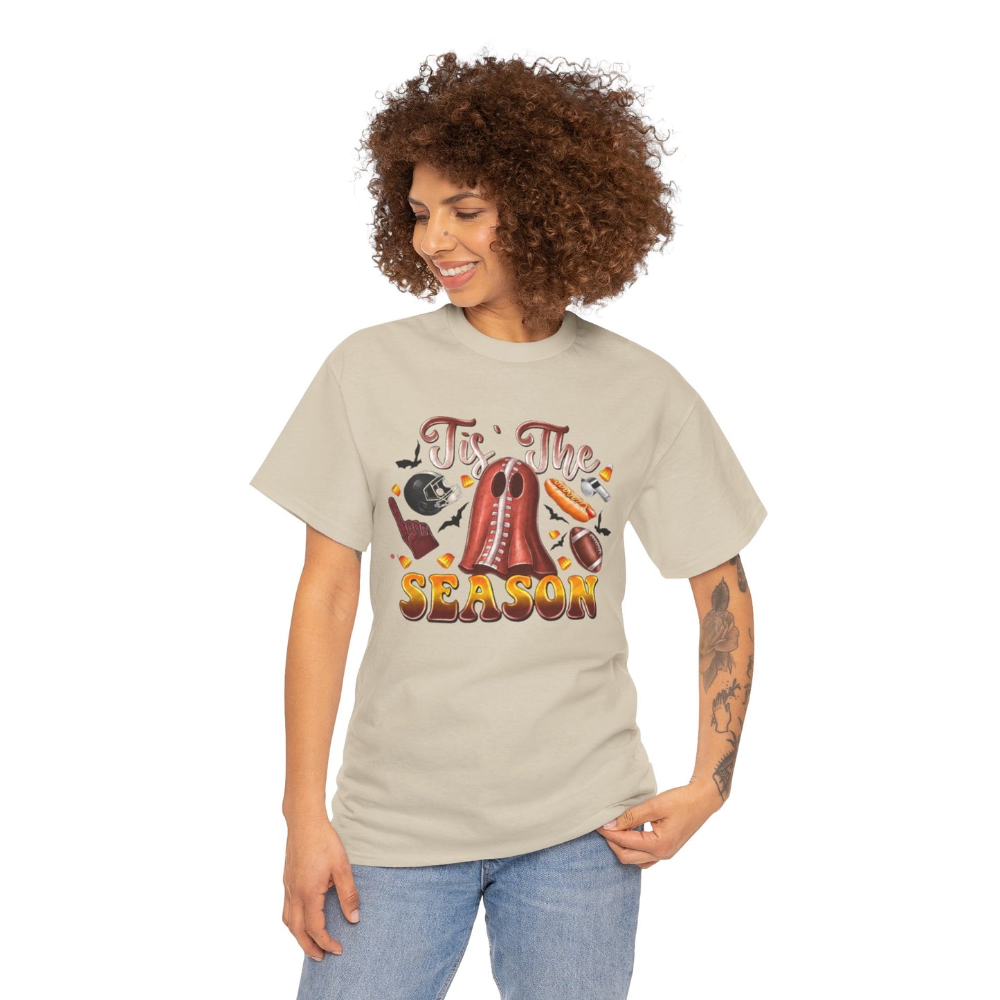 Tis The Season Womens Fall Festive Cotton Short Sleeve Tee