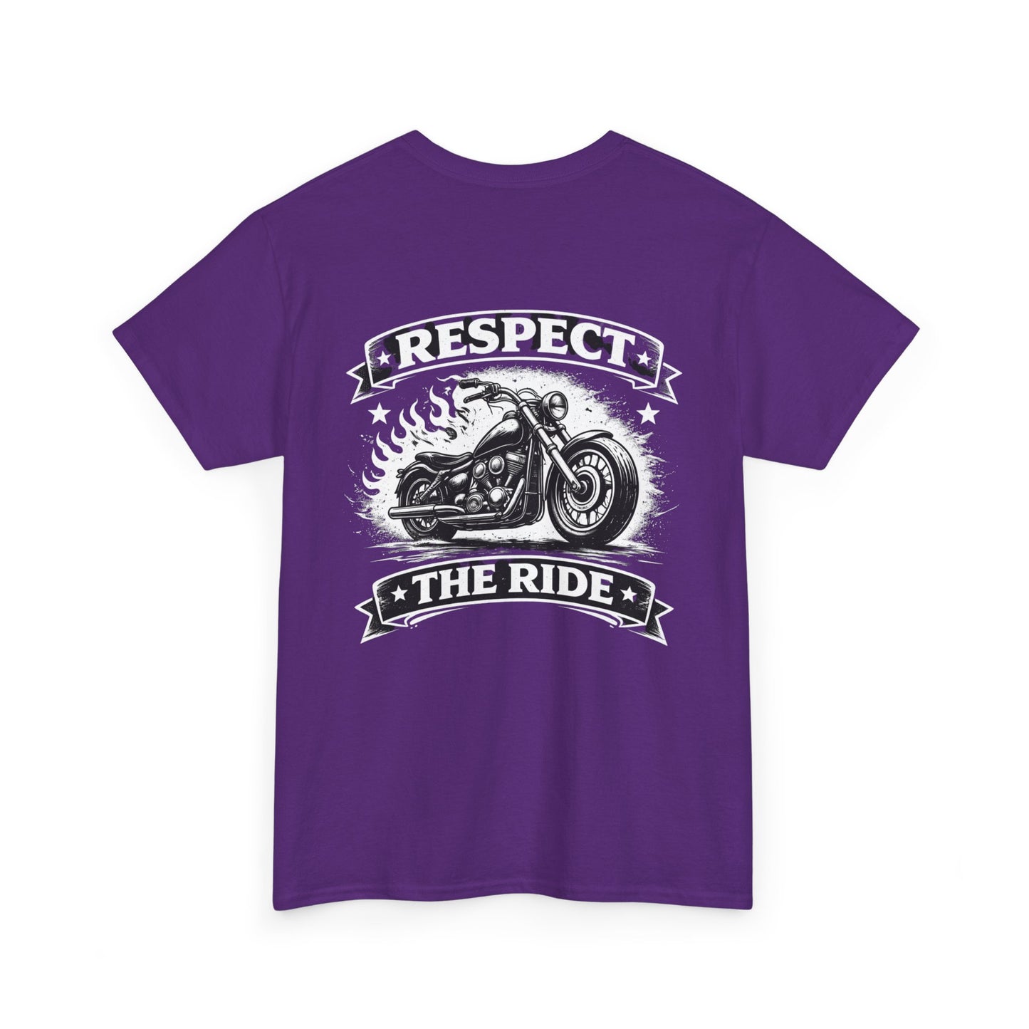 Respect The Ride Motorcycle T‑Shirt — Biker Vintage Chopper Tee