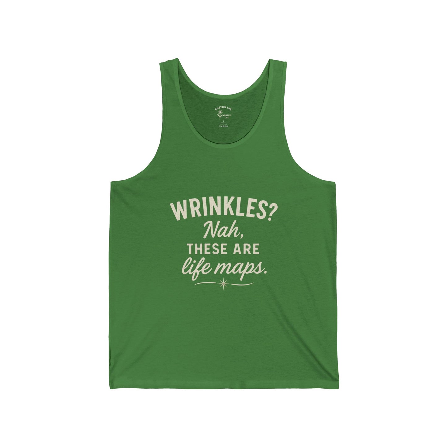 Life Maps Unisex Jersey Tank | Trendy Summer Top, Gift for Friends, Motivational Workout Shirt, Funny Quote Tee, Casual Summer Wear