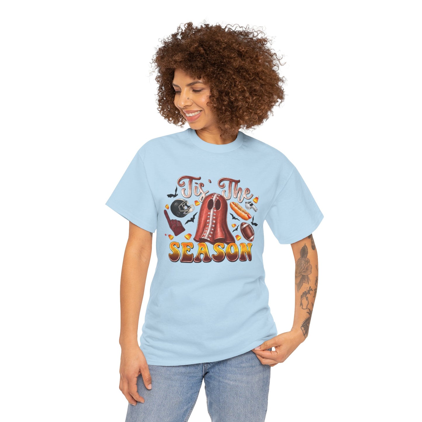 Tis The Season Womens Fall Festive Cotton Short Sleeve Tee