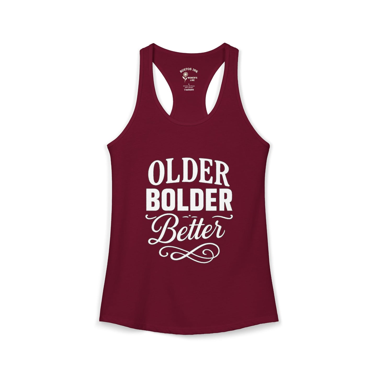Women's "Older Bolder Better" Racerback Tank
