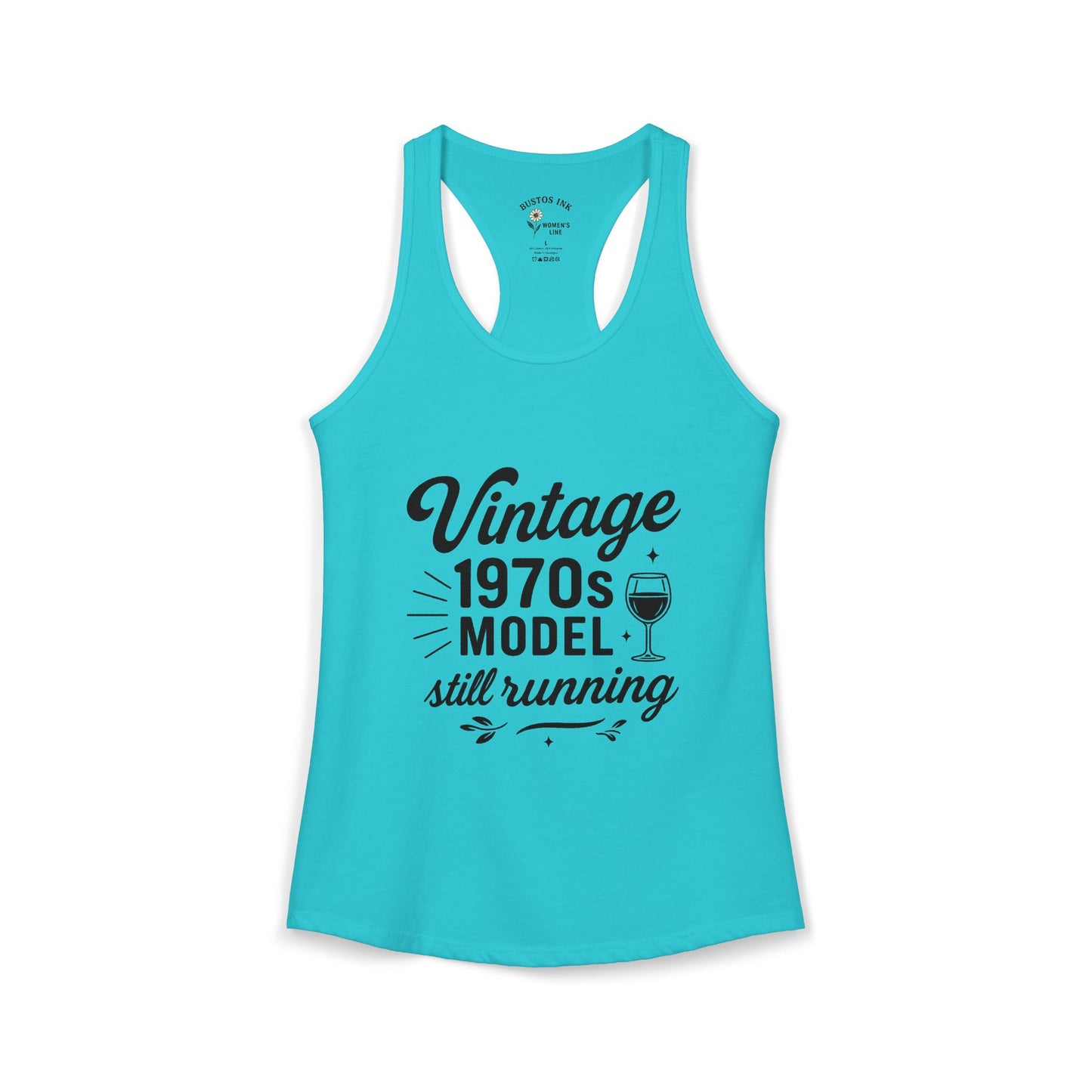 Women's "Vintage 70's Model Still Running" -  Racerback Tank