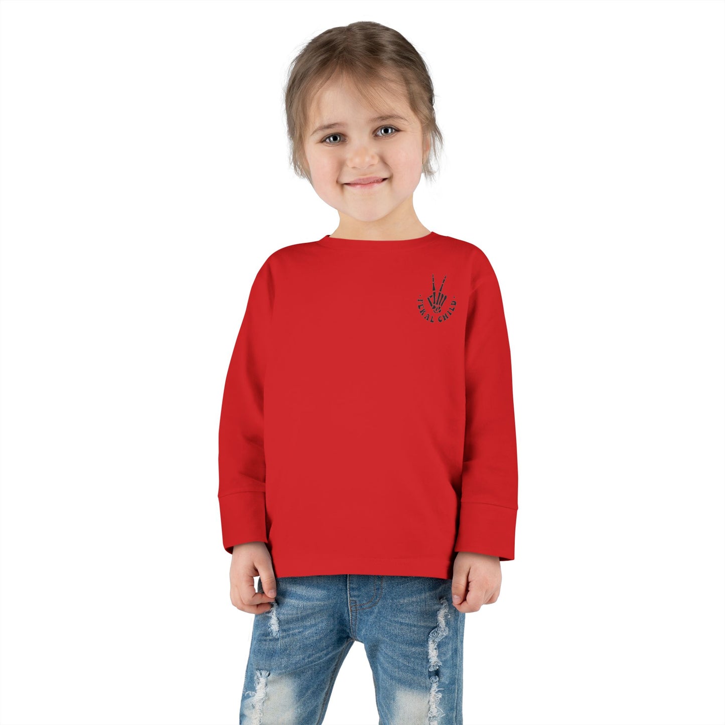 Somebody's Feral Child Toddler Long Sleeve Tee