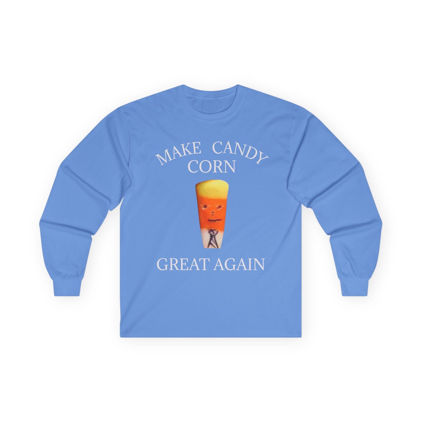 Funny Halloween Long Sleeve Tee - Make Candy Corn Great Again