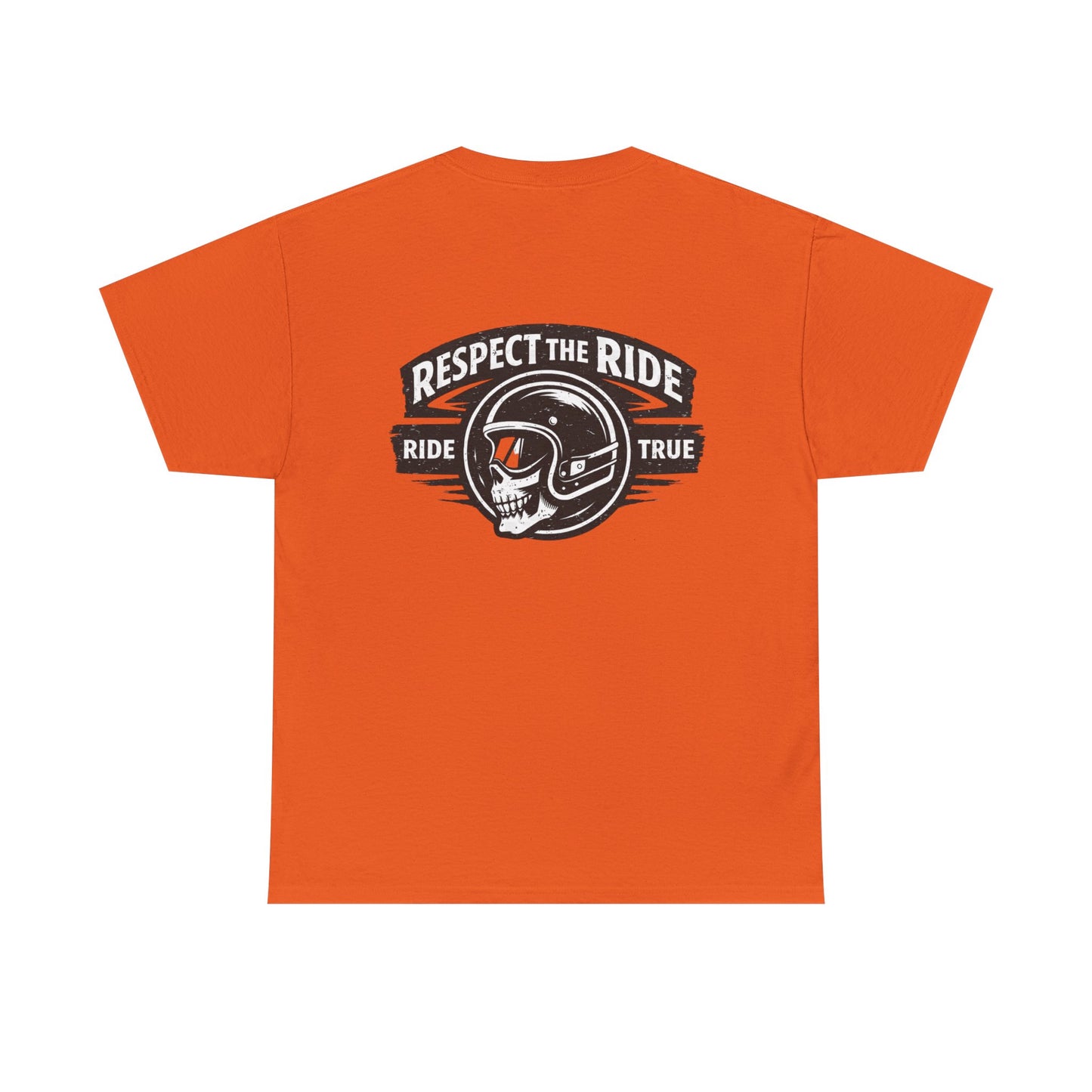 Ride True Skull Helmet Tee — "Respect the Ride" Biker T-Shirt