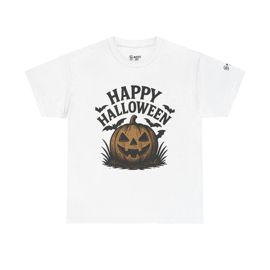 Halloween Pumpkin Unisex Cotton Tee, Fall Fashion, Spooky Shirt, Holiday Apparel, Casual Wear, Halloween Party Top