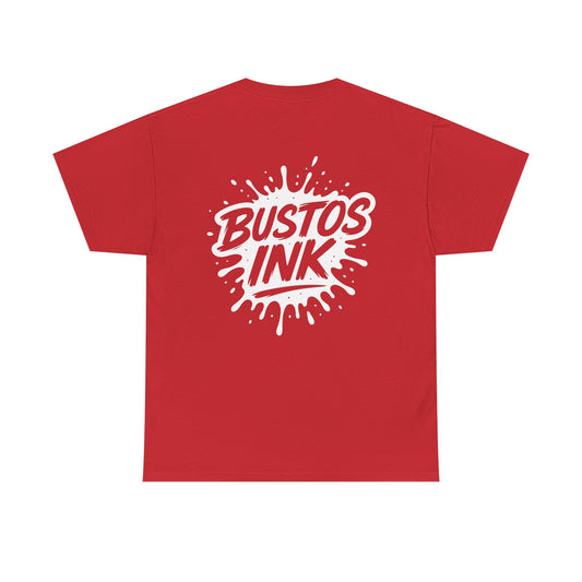 Bold Graphic Tee - Bustos Ink, Unisex Tee, Casual Wear, Street Style Shirt, Creative Gift, Graphic Art Fashion