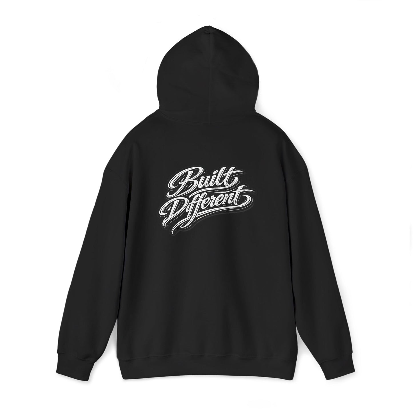 Built Different Hoodie — Vintage Script Logo Pullover