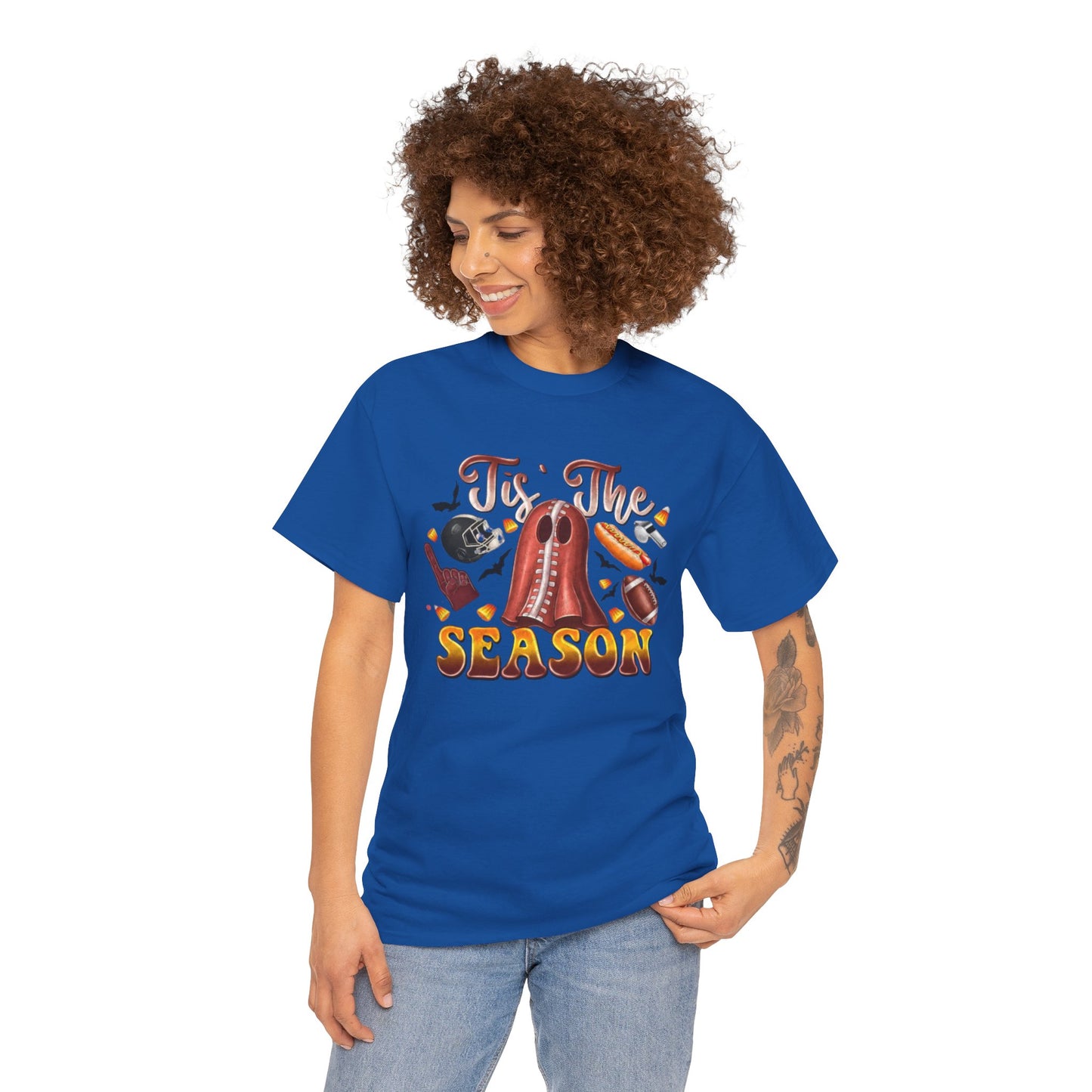 Tis The Season Womens Fall Festive Cotton Short Sleeve Tee