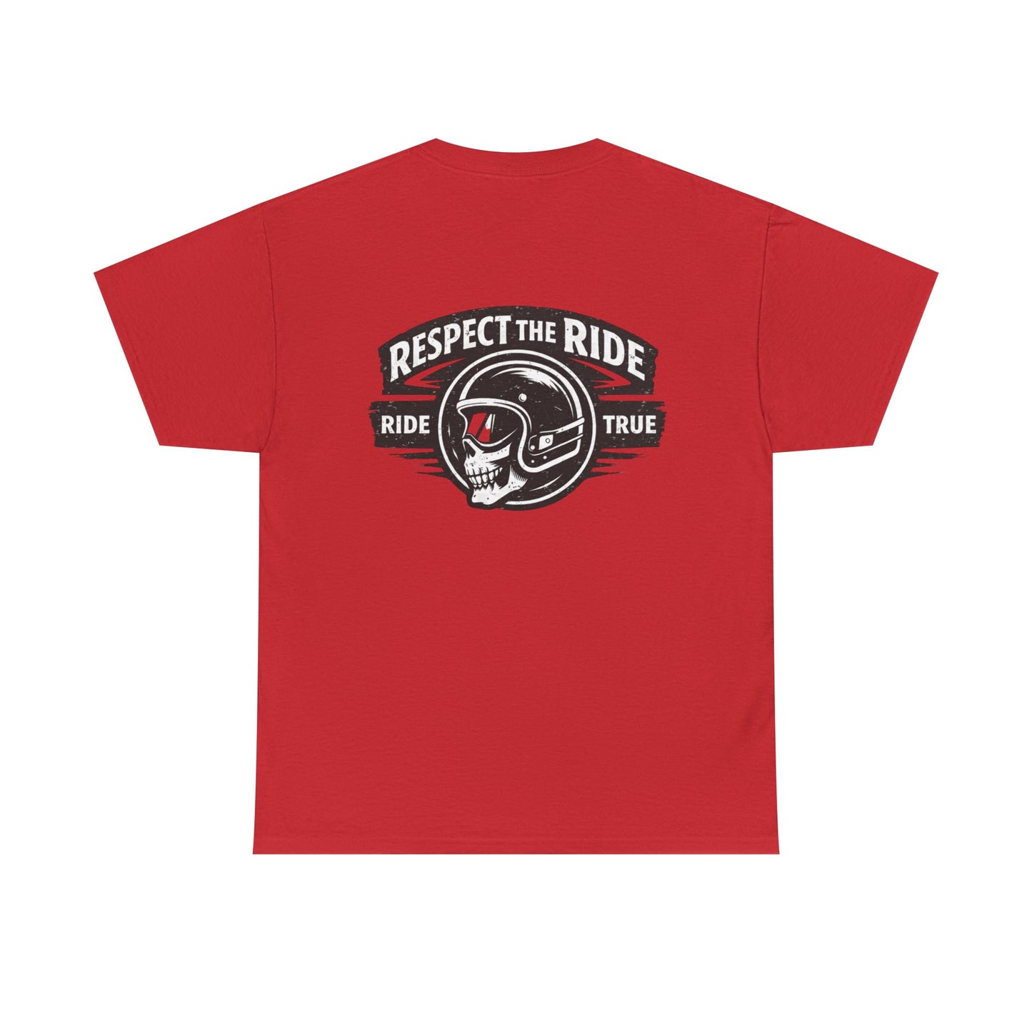 Ride True Skull Helmet Tee — "Respect the Ride" Biker T-Shirt