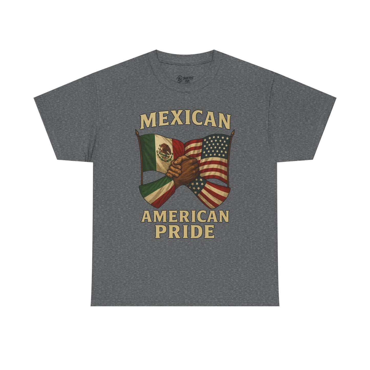 Mexican American Pride Tee, Unisex Cotton T-Shirt for Cultural Celebrations, Independence Day, Heritage Month, Gift for Patriotic Friends