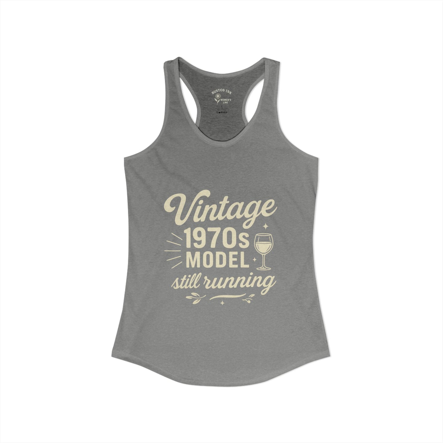 Women's "Vintage 70's Model Still Running" -  Racerback Tank