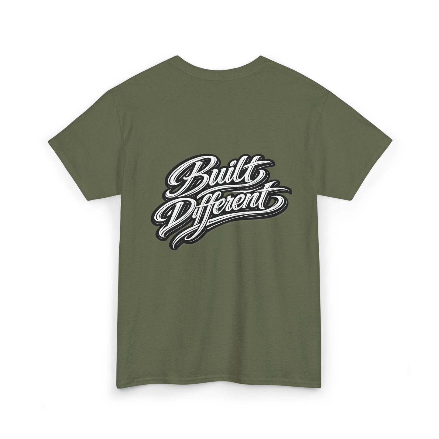 Built Different Tee — Graphic Motivational Crewneck T‑Shirt